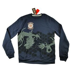 Blind Rooster NYC Campus Champs League Dragon Graphic Pullover Sweatshirt Size L